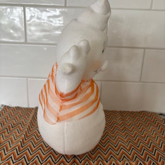 Vintage Hallmark Plush Halloween 14" Ghost  Striped Shirt w/ Candy Corn - Picture 5 of 8